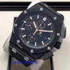 AP Orologio moderno Orologio alla moda Royal Oak Offshore Series Ceramica nera 26405CE.OO.A002CA.02 Macchinario automatico 44 mm Funzione di cronometraggio della data Orologio da uomo Piatto nero