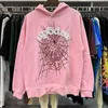 Hoodies Designer Mens Pullover Red Sp Der Young Thug Angel Hoodies Men Womens Hoodie Embroidered Spider Web Sweatshirt Joggers Size S M L XL A High Quality