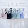 lu lu shockproof cross straps bra yoga outfitランニングジムスポーツタンクトップフリー広がり