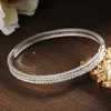 KNOBSPIN D VVS1 Bangle Bracelets For Women Full Diamond Elegant Classic Solid 925 Sterling Sliver Jewelry Accessories 240228
