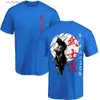 Mäns t-shirts Japan Samurai Spirit T Shirts For Men Japanese Style Back Print Lous Overdimased Men Cloths Tops T-shirt Bushido Male Gifts T Y240314