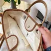 22SS Summer Classic C Brand Tote Beach Bags Cavan Deauville Chain Top Handle Large Capacity Pochette 4 Color Beige Women's Two-ton Crft