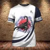 Homens camisetas Animal Mens Camiseta Verão Curto Slve Scorpion 3D Impressão Engraçado Camisetas Moda Casual Masculino Sportshirt Oversized Mens Roupas Y240314