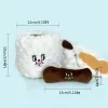 Jouets de Simulation de papier toilette pour chien, jouet pour animaux de compagnie, costume de cueillette de merde, jouet en peluche pour chien et chat, nourriture cachée, fournitures interactives