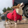 Capas de chuva reflexivas capa de chuva para cachorro com arnês à prova d'água roupas para animais de estimação yorkshire roupa vestuário masoctas impermeáveis para la lluvia