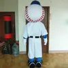 Disfraz de mascota Mr Met de tamaño adulto, disfraz de Halloween, fantasía de Navidad, vestido de fiesta de dibujos animados, traje de Carnaval Unisex, 2024