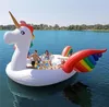 67 Inflatable Giant Unicorn Pool Float Island Swimming Pool Lake Beach Party Floating Boat Water Toys Air Mattresse7488185