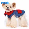 Vêtements pour chiens Denim Winter Body Warmer pour petit chat moyen chaud Yorkshire Poodle Pomeranian Frenchbulldog Vêtements pour animaux de compagnie