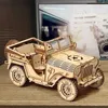 Puzzles 3D de haute qualité, modèle de voiture en bois, jouets Jeep pour enfants et adultes, cadeau d'anniversaire, 240314