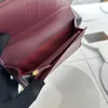 Brand luxury wallet underarm bag inside and outside all leather high-quality women's handbag Fashion purse key card bag size 19cm high-end wholesale