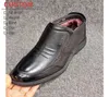 HBP Destino di moda non marchio Spring Spring Walking Shoe Scarpe in pelle nera per uomini Made in Cina