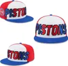 2024 American Basketball "Pistons" Cappelli Snapback 32 Squadre Designer di lusso HOU OKC PHI LAC Casquette Cappello sportivo Strapback Snap Back Berretto regolabile a1