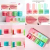 Lipgloss Korea Slee Masker Mini Kit 4 Geurende Collectie 8G 4 Stuks Voedzame Hydraterende Balsem 230703 Drop Levering Gezondheid Schoonheid Make-up Otenh