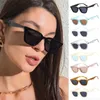 Projektant Nowe okulary przeciwsłoneczne Kobiety marka designerska seksowna vintage Cat Eye Słońce okulary Lady Outdoor Travel Shad