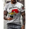 Herren-T-Shirts, Route 66-Druck, Sommer-Männer-T-Shirts, Vintage, 3D-gedruckt, lässig, kurzes Slve-T-Shirt, Mode-Outfits, Strtwear, übergroße Tops, Y240314