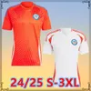 24 25 Chili Soccer Jerseys Chilien 2024 Version du joueur des fans Vidal Alexis Sanchez Felipe MEDEL Erick E.VARGAS Hommes Kit enfants Chemises de football SALAS Zamorano Sierra