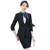 Women's Two Piece Pants El Work Clothes Spring And Autumn High-End Business Suit Beautician Jewelry Store Club Sales Manager Front Desk