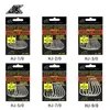 JK 5Pack 4x Strong Jig Hook 102030507090 High Carbon Steel Eyes Ringed Fishhook Mustad Deep Ocean Fishing Heavy Cast 240313