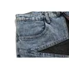 شتائم الشوارع Harajuku Denim Shorts Men Platwork Hip Hop Hop Blue Severs Summer Summer Summal فضفاضة 240308