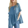 Robes décontractées femmes manches courtes solide col rond mignon t-shirt robe trapèze t-shirt été femme 2024 robes à la mode Para Mujer