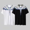 Modemärke MB Kort ärm Marcelo Classic Phantom Wing T-shirt Färgfjäder Lightning Blad Par Halva ärm T-skjorta Designer Men's Shirt Wing T Shirt Ivio