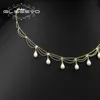 Glseevo Shining Lace Tassel Bulbseaped Chain Natural Pearls女性ネックレス高級ファッションファインジュエリー記念日カスタマイズ可能240301