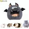 Cages Warm Small Pet Animals Bed Dutch Pig Hamster Nest Hedgehog Rat Chinchilla Guinea Habitat Mini House Pet Warm Bed Pet Supplies