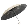 Paraplu's 32 botvezels met dubbele kiel, volautomatische Pit Storm-paraplu, heldere zonnebrandcrème