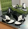 Качественные женские сандалии из натуральной кожи с металлической пряжкой, меховая стелька, повседневные тапочки на низком каблуке с зажимом и носком G