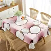 Table Cloth Coconut Tablecloth Rectangular Dining For Coffee Mat Kitchen Picnic Travel Party Decoration