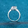 Aeteey Diamond Square Ring D Color 1CT 2CT Real 925 Sterling Silver for Women Wedding Fine Jewelry VVS Clarity RI019 240221