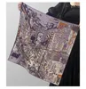 Schals 65 cm Wolle Seidenschal Winter Quadratischer Schal Designer Rollsaum Tasche Bandanas Kopf Haar Hals Kaschmir Pashmina