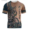 Men's T-Shirts 2023 Summer Mens T Shirt Short Slve Shirt Graphic Clothing O Neck Oversized Tops T Outdoor Sports Mens Hunting Apparel Y240314