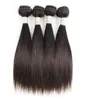 Cheveux raides paquets 4 pièces 50gpc couleur naturelle noir péruvien vierge Extensions de tissage humain pour court Bob Style1162087