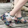 Sapatos de vestido Sandálias de salto alto verão mulheres elegante mulher plataforma cunha designer mulheres saltos de luxo confortável moda feminina sandália