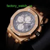 Relógio AP Montre Tourbillon Royal Oak Offshore 26470OR Relógio masculino cinza elefante 18k ouro rosa relógio mecânico automático suíço medidor de luxo 42 mm