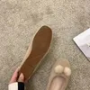 Casual Schuhe 2024 Frühling Herbst Frauen Baumwolle Loafer Wohnungen Mode Fuzzy Ball Slip Auf Damen frauen Komfort Warme Haus