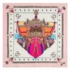 Women Square Silk Scarf Red Pirate Ship Print Shawls And Wraps Foulard Femme Joker Ladies Small Twill Scarves 60 60CM320Y