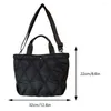 Bag Ladies Diamond Lattice Tote Large Capacity Padded Crossbody Soft Simple Satchel Adjustable Strap Single Shoulder