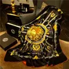 Designer Luxury Letter Filt Moft Wool Scarf Shawl Portable Warm Soffa Bed Fleece Spring Autumn Women 240314