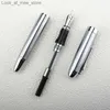 Stylos plume Stylos plume Jinhao X450 en acier inoxydable argent Clip stylo plume en métal 0.7mm plume en acier stylos à encre pour cadeau fournitures de bureau fournitures scolaires Q240314