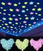 Adesivi con stelle luminose 3 cm Adesivi murali in PVC fluorescente per divano camera da letto che si illuminano al buio Confezione da 100 pezzi OOA81349184051