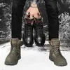 HBP Non-merk Fabrikant Groothandel hoogwaardige Outdoor Snow Boots Mens Waterdichte wandelschoenen Wearbestendige niet-slip zwarte laarzen voor mannen