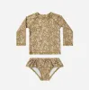 Costumi da bagno 2023 estate nuovo costume da bagno per bambini ragazze a maniche lunghe costume da bagno da spiaggia a prova di sole ragazze carino triangolo costume da bagno costume da bagno delle ragazze