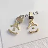 럭셔리 Desinger Letter Stud Stud Crystal Pearl Earrings 간단한 고품질 귀걸이 스테인레스 스틸 스터드 브랜드 귀걸이 웨딩 파티 보석 액세서리