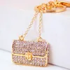 Schlüsselanhänger Llaveros!Kreative Strass Handtasche Schlüsselanhänger Ringhalter Mode Metall Auto Schlüsselbund Charme Tasche Schlüsselanhänger Frauen Schmuck Geschenk R134