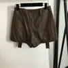 Women's Shorts Workwear Sheepskin Leather - Long Strap Design