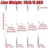 10pcs Fishing Weight Sinker Lead Drop S Hook Line Swivel for Texas Rig Soft Plastic Lure Worm Bass Stainless Steel 240313