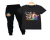 Jungen039 und Mädchen039 Set Comelon T-Shirt lange Hosen Rundhals Kurzarm Zhongda Tong Sport 2-teiliger Anzug 100 Baumwolle summ4327659