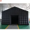 Attività all'aperto 10mLx6mWx4mH (33x20x13.2ft) Tenda da discoteca gonfiabile per feste a cubo gonfiabile per illuminazione da discoteca a LED nera commerciale portatile in vendita